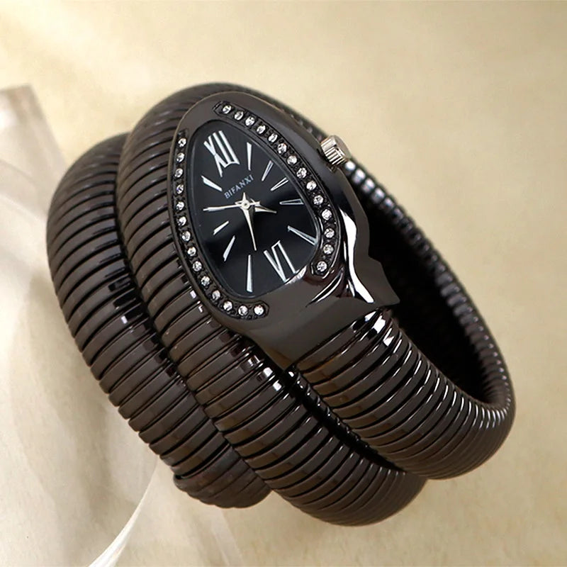 Wrist Wrap Luxury Women Quartz Watch Bracelet