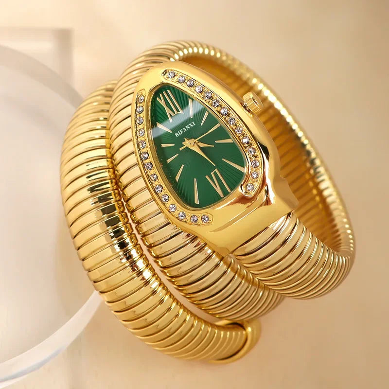 Wrist Wrap Luxury Women Quartz Watch Bracelet