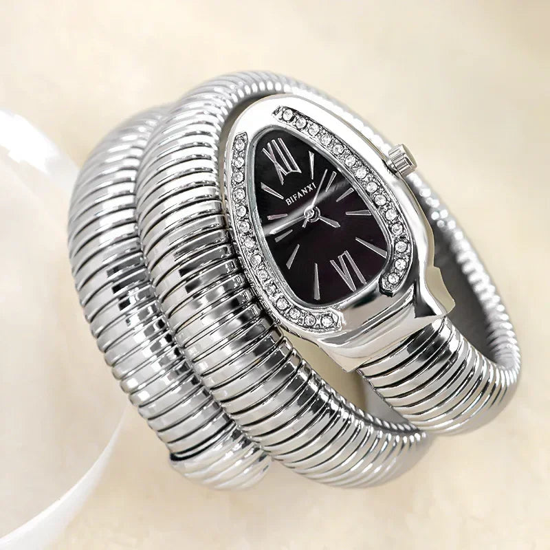 Wrist Wrap Luxury Women Quartz Watch Bracelet