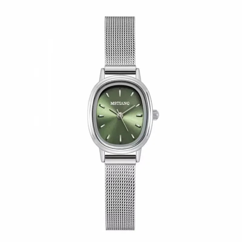 Oval Dial Green Watch