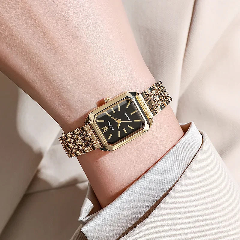 Stainless Steel Square Strap Watch