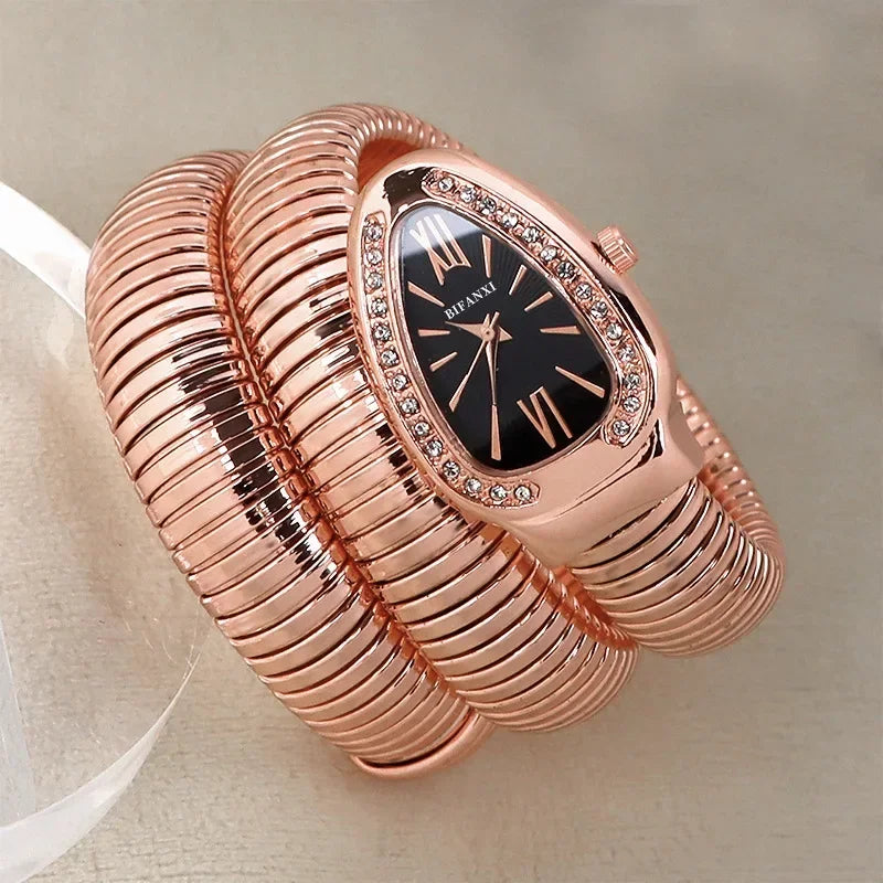 Wrist Wrap Luxury Women Quartz Watch Bracelet