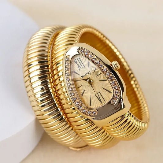 Wrist Wrap Luxury Women Quartz Watch Bracelet